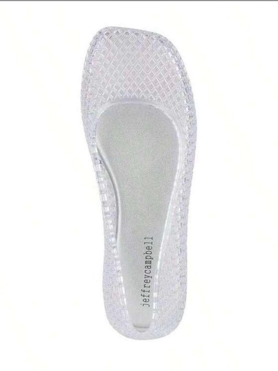 Jeffrey Campbell Shoes - Jeffrey Campbell Clear Jelly Ballet Flat - Crystal Transparent